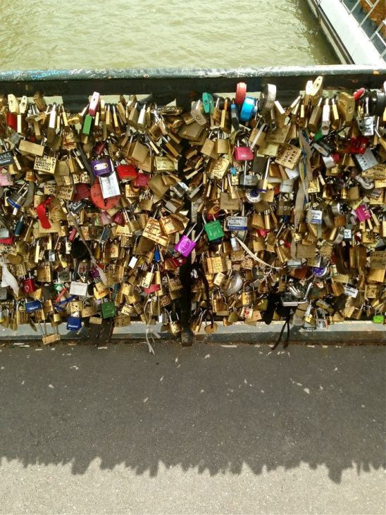 Pont des Arts Love Lock Bridge