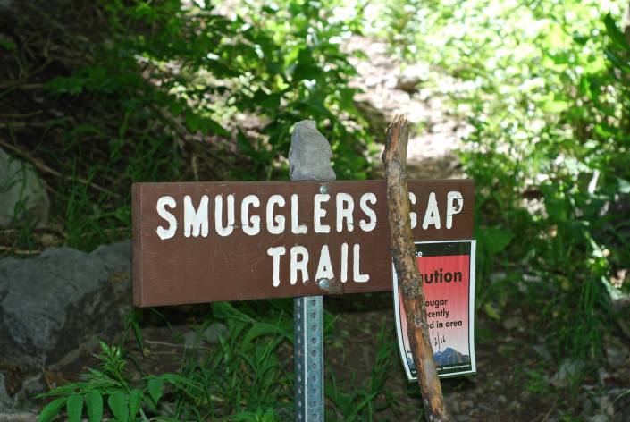 Smugglers Trail: "A mountain pass that was named because of a group of moonshiners that operated a still in City Creek Canyon during prohibition and smuggled moonshine to the military base at Fort Douglas."
